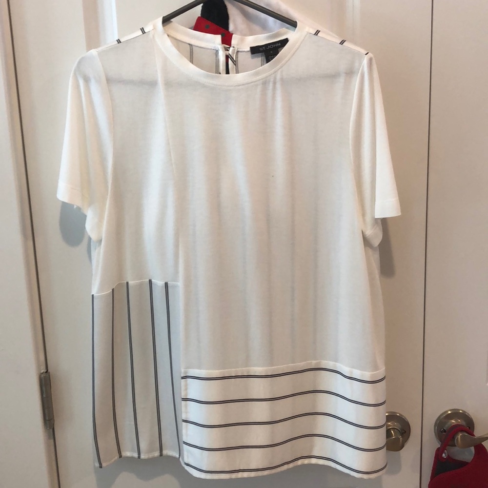 St. John Striped Blouse